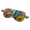 Blackout Sleep Masks Pure Silk Sleep Eye Mask Both Sides Floral Pattern Silk Eyeshade Super Smooth Eye Cover Travel Relax Aid Multicolor for Blindfold(NO.2) view 2