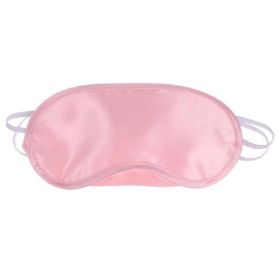 ZMCGNO 1PC Silk Eye Mask Eyeshade Cover Shade Soft Blindfold Travel Eyepatch Natural Sleeping Eye Patch Sleep Mask Women Men(Pink)
