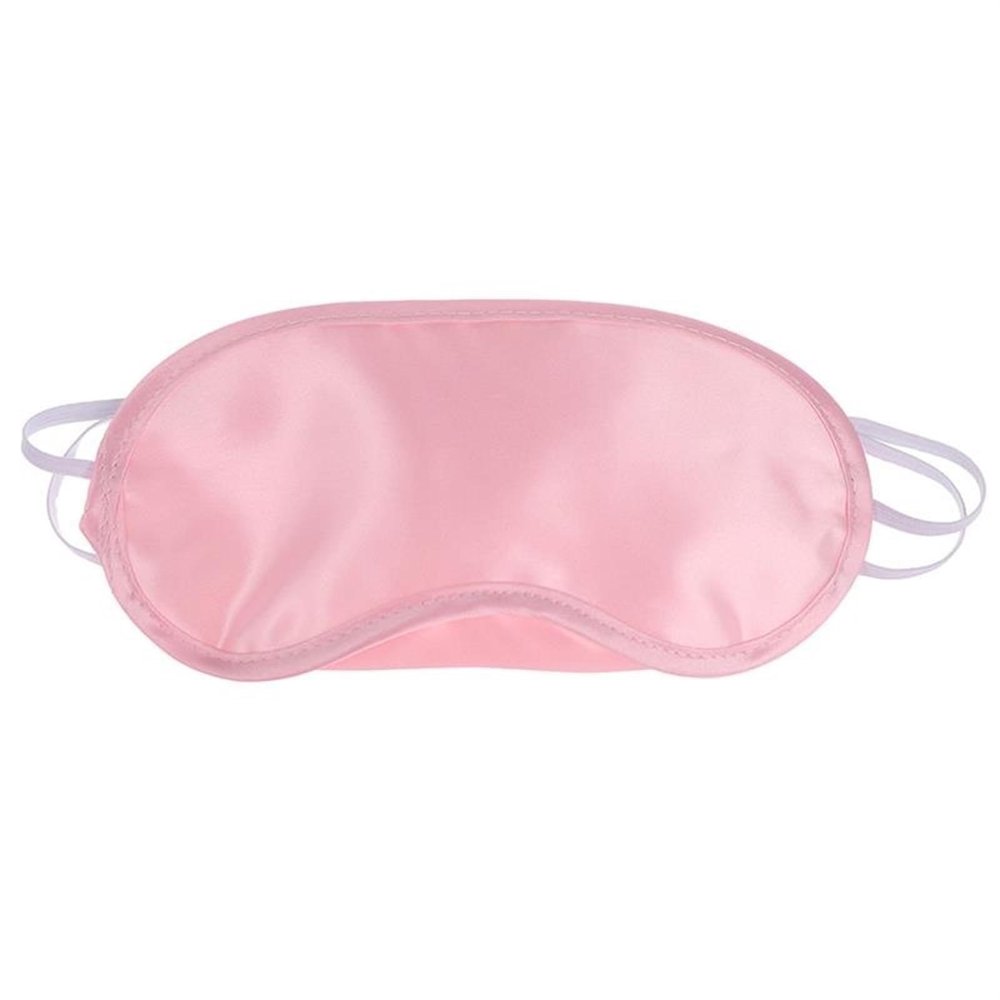 ZMCGNO 1PC Silk Eye Mask Eyeshade Cover Shade Soft Blindfold Travel Eyepatch Natural Sleeping Eye Patch Sleep Mask Women Men(Pink)