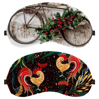 2 Pieces Sleep Eye Mask for Side Sleeper, Sleeping Mask, Valentine's Day Lover Rooster Chicken Light Blocking Eye Mask, Soft Eye Shade Cover for Travel, Nap, Plane
