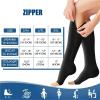 Compression Socks Zipper Compression Socks For Men Sports Socks For Running Cycling Women's Long Stockings(Nude,S M) view 3