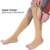 Compression Socks Zipper Compression Socks For Men Sports Socks For Running Cycling Women's Long Stockings(Nude,S M) view 4