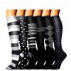 Compression Socks 6 Pairs Compression Socks For Women And Men 20-30mmHg-Circulation Support Socks(Color 01,S/M) view 1