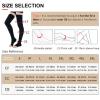 Compression Socks Legbeauty 23-32mmHg Elastic Nursing Compression Stocking Unisex Medical Class 2 Pressure Stockings Sleep Feet(Calf sleeves-Beige,5XL) view 3