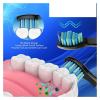 5/10Pcs Electric Toothbrush Replacement Heads Compatible for SEAGO SG910/507/958/515/949/575/551(10White 10Black) view 3
