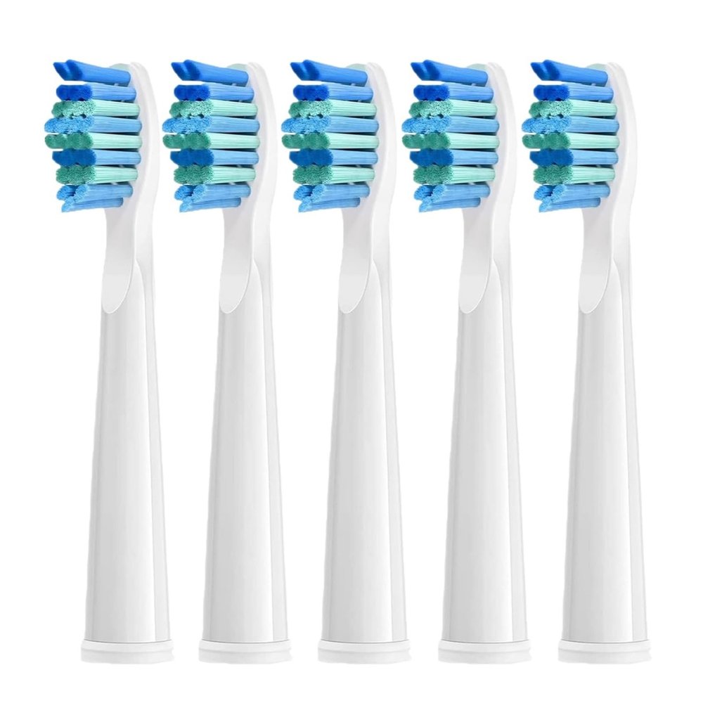 5/10/20Pcs Electric Toothbrush Replacement Heads Compatible for SEAGO SG910/507/958/515/949/575/551(White-5pcs)