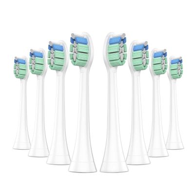 4/8pcs Toothbrush Heads Compatible for PH Replacement Electric Brush Head 4100 6500 6100 7500 5300 1100(8pcs White)