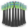 10PCS Replacement Toothbrush Heads, Compatible for 7am2m AM101/AM105 Sonic Electric Toothbrush Vacuum Soft Bristle Nozzles(10PCS Black) view 1