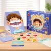 Teeth Brushing Game - Kids Brushing Set, Kids Toy | Colorful Poster with Toothbrush and Mortar Model Used to Teach Proper Techniques and Hygiene Routines in Fun Interactive Play view 2
