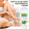 Hair Removal Cream with Aloe Vera & Vitamin E Painless Hair Removal Deep Moisturising Gentle Depilatory Cream for Face & Body Particularly Suitable for Sensitive Skin 120ml view 3