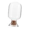 Alipis Portable Glass Match Cloche Jar with Secure Cork Seal, Elegant Inverted Small round Bottle for Fireplace or Candle Display, Sleek Modern Glass Bottle Match Holder view 1