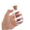 Alipis Portable Glass Match Cloche Jar with Secure Cork Seal, Elegant Inverted Small round Bottle for Fireplace or Candle Display, Sleek Modern Glass Bottle Match Holder view 4