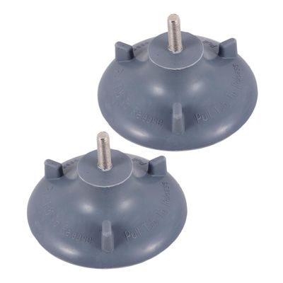 SAFIGLE 2pcs Toilet Chair Rubber Suction Cup Feet, Anti-slip Rubber Pads for Bathroom Chair Legs, High-elasticity Replacement Caps for Home Bathroom Use
