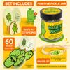 Stofinity Positive Pickle Affirmation Cards For Teens - Funny Emotional Support Pickle Gifts For Women Friend Sister, Cute Birthday Gifts For Teen Girls Trendy Stuff, Daily Affirmations Jar Desk Decor view 2