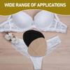 Angoily 2Pcs L Size Cotton False Chest Cover Breast Protective Sleeve - Comfortable & Stylish Black & Khaki for Prosthesis Support view 2