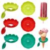 OMJMYY Pack of 6 Drip-Free Ice Lolly Holder Ice Drip Protection Holder Silicone Ice Holder Children Drip-Free Ice Lolly Holder Reusable Popsicle Holder for Adults and Children view 1