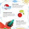 OMJMYY Pack of 6 Drip-Free Ice Lolly Holder Ice Drip Protection Holder Silicone Ice Holder Children Drip-Free Ice Lolly Holder Reusable Popsicle Holder for Adults and Children view 4