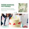 Ciieeo 40pcs Napkins Decorative for Party Patterned Paper Hand Towels for Bathroom of Printing Napkins for Wedding Anniversary Birthday Celebration view 3