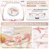 MARE AZZURO Trendy Large Reading Glasses 1.75+ Women Big Oversized Square Readers(Pink, 1.75) view 4