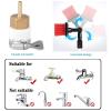 HMASNSEIY 3-12m Water Fed Pole Kit, Window Cleaning Pole, Water/Hose Fed Pole,Cleaning Brush Equipment Equipment Extendable Window Cleaning Pole for High Windows,30cm brush head,4m/13.1ft view 2