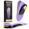 Welnove Achilles Tendonitis Relief Insoles - Heel Cushion Insoles for Plantar Fasciitis with Arch Support,Arch Support Insoles for Women & Men-Women 9-10|Men 7.5-8.5(XL) view 1