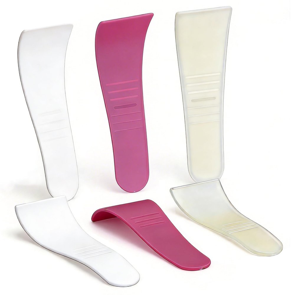 6PCS Reusable Scraper for Hair Removal, Non-Stick Hair Wax Applicator Spatulas, Hard Wax Sticks with Random Color (Multicolor)