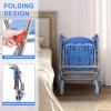 3-in-1 Commode Toilet Chair,Rolling Mobile Toilet Commode Shower Chair,Height Adjustable Bedside Commode with Removable Pot Folding Pedal for Elder Disabled People Soft seat view 4
