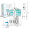 Aquapik Advanced Oral Irrigator | Ideal for Orthodontics, Implants and Sensitive Gums | Whitening Kit + 8 Nozzles | 10 Pressure Levels | Dentist Recommended White view 1
