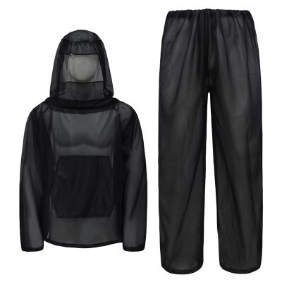 Bexdug Fly Proof Clothing,Full Body Fly Net Suit | Shield Barrier Protection Repeller Wearable Guard for Camping Hiking Outdoor Gardening Farming Patio