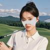 Yonuaret Face Cover for Sun Protection, Golf Under Eye Patches, UV Blocking Facial Protector Portable Nose Sunblock for Outdoor Activities Vacation Hiking Cycling Gray view 2