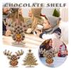 LIXSAZSE Christmas Frame Advent Calendar Refillable Unfinished Chocolate Holder Candy Rack Table Decoration Gift, No.01 view 4