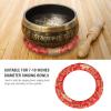 CHICIRIS Seido Singing Bowl Ring Glued During Shells of 7 to 10 Inches in Diameter, Tender Design Improves Sound, for Relaxation (Red) view 2