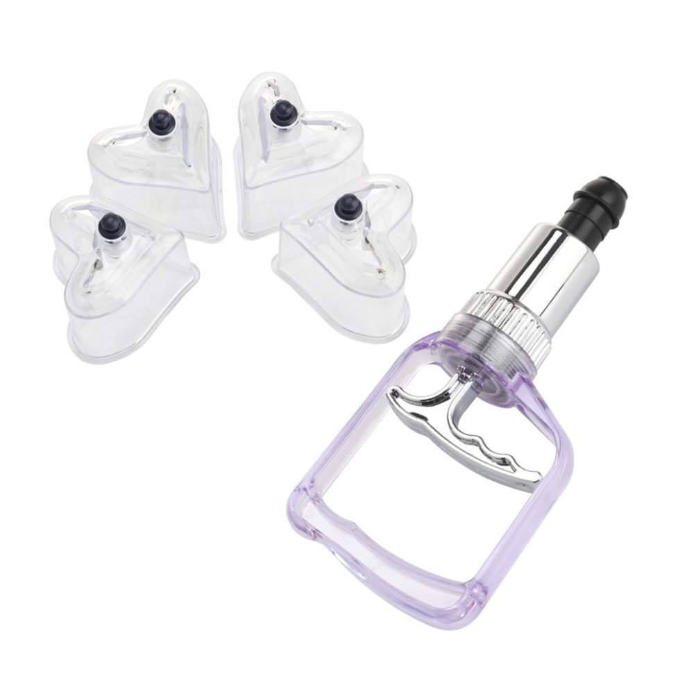 OUNONA Professional Cupping Device Vacuum Pump Body Massager for Pain Relief and Muscle Relaxation, Made of PC Material, Safe and Practical to Use at Home