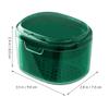 Warmhm Keeper Storage Box for Retainer Case Portable Retainer Box Lid Denture Case for False Teeth view 2