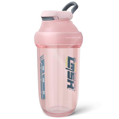 20 oz protein shaker bottle (pink)