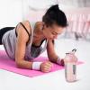 20 oz protein shaker bottle (pink) view 2