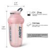 20 oz protein shaker bottle (pink) view 3