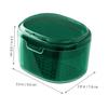 IMIKEYA Reusable Retainer Box Small Denture Guard Case with Ventilated Lid Portable Orthodontic Storage Container for Braces and Teeth Cleaning view 2