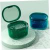 IMIKEYA Reusable Retainer Box Small Denture Guard Case with Ventilated Lid Portable Orthodontic Storage Container for Braces and Teeth Cleaning view 4