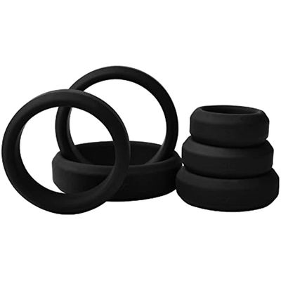 6 Classic Black Multifunctional Indoor Fitness Rings, Suitable For Beginners, Couple Gift - D35-Uk