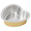 OKJHFD 10pcs Wax Melting Bowl Heart Shape Aluminum Foil Wax Bean Bowl for Hair Removal Golden Large view 3