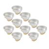 OKJHFD 10pcs Wax Melting Bowl Heart Shape Aluminum Foil Wax Bean Bowl for Hair Removal Golden Large view 4