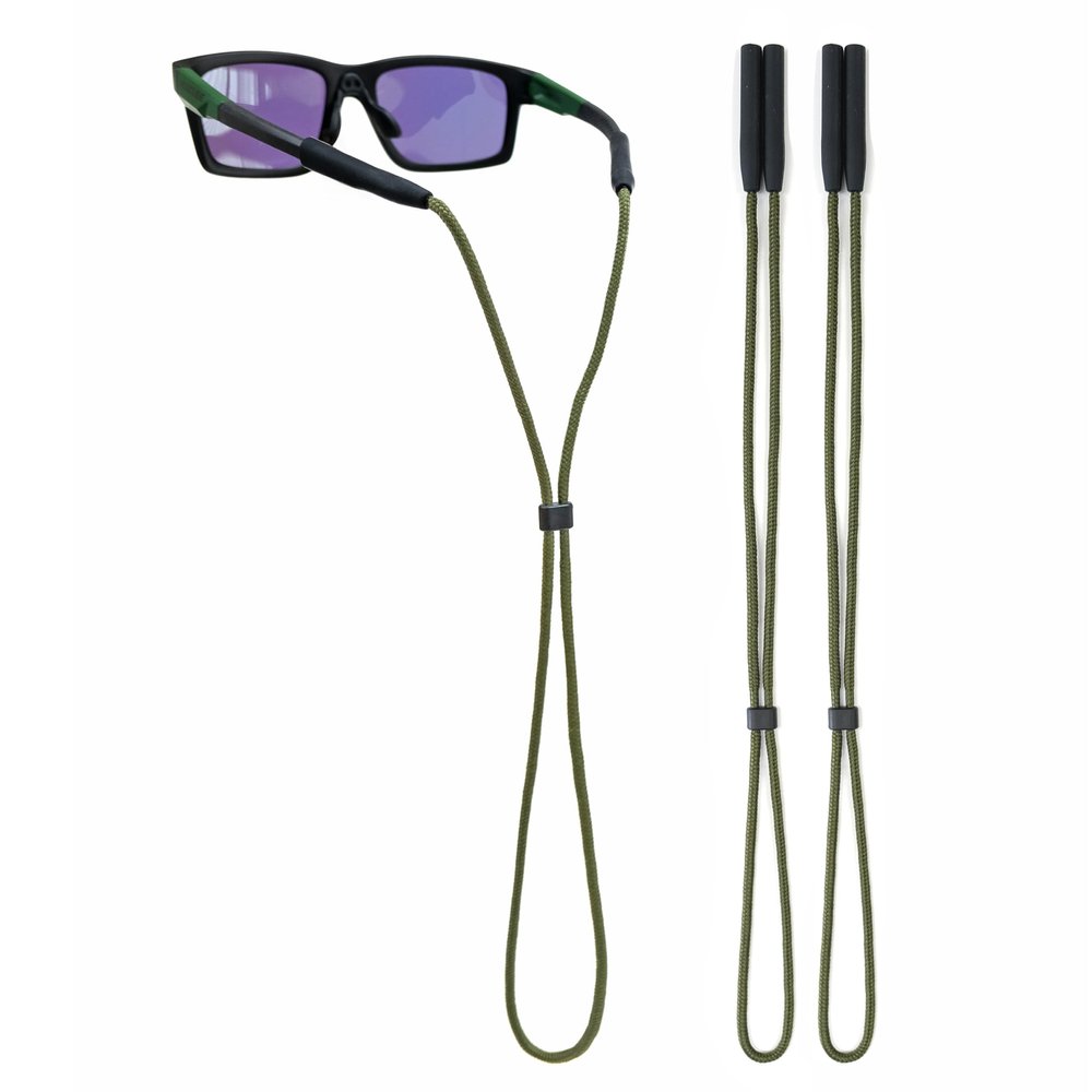 80Days Adjustable Eyeglass Strap: Nylon Retainer for Glasses and Sunglasses with Silicone Grips, Secure Fit
