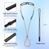 80Days Adjustable Eyeglass Strap: Nylon Retainer for Glasses and Sunglasses with Silicone Grips, Secure Fit view 4