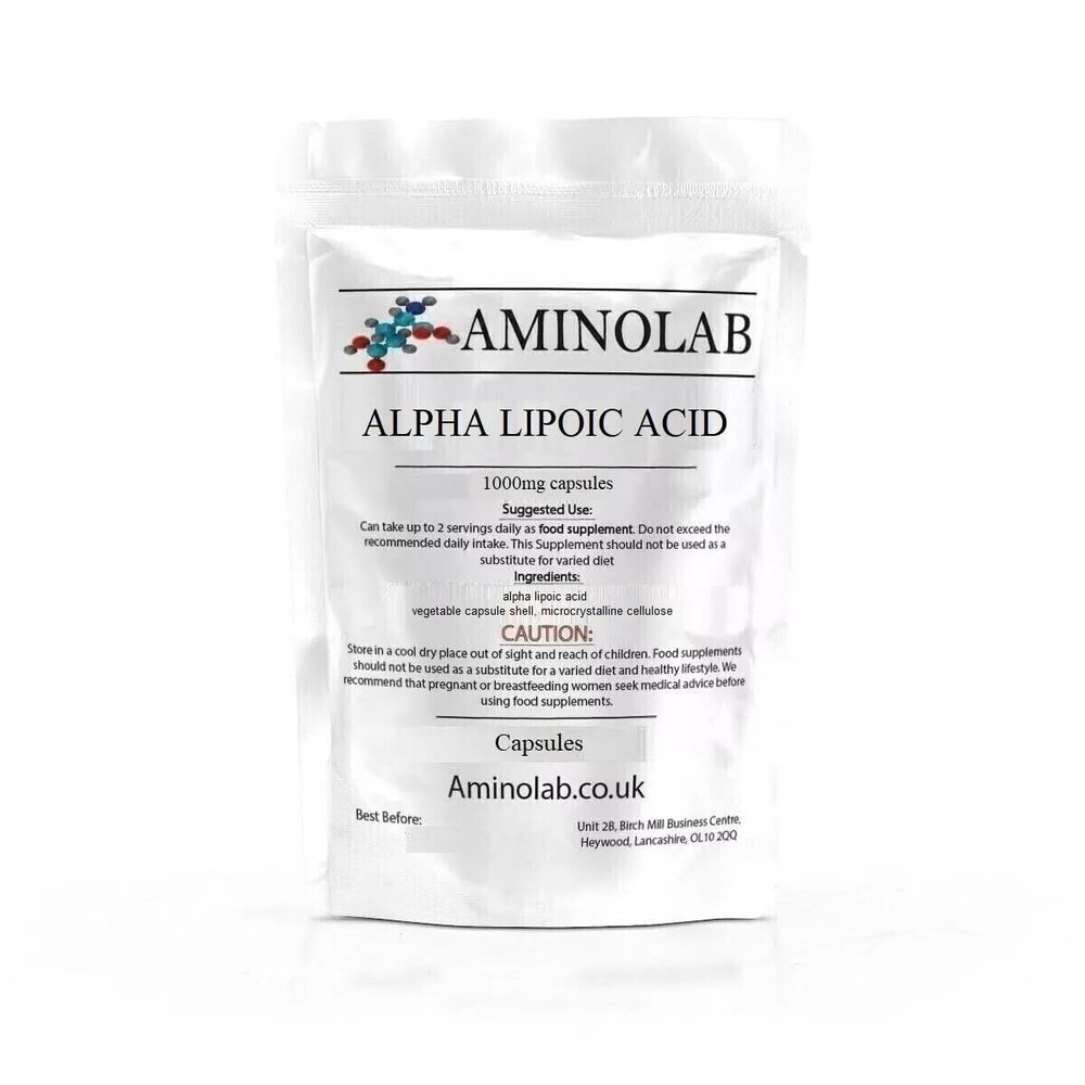 Aminolab - Alpha LIPOIC Acid 1000mg 90 Capsules