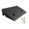 Portable Threshold Ramp, Rubber Curb Ramp, Heavy Duty Car Ramps, Sidewalk Ramps for Car, Wheelchair, Bike, Driveway, Garage(9 cm/3.5 inch) view 1