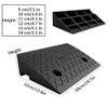 Portable Threshold Ramp, Rubber Curb Ramp, Heavy Duty Car Ramps, Sidewalk Ramps for Car, Wheelchair, Bike, Driveway, Garage(9 cm/3.5 inch) view 3