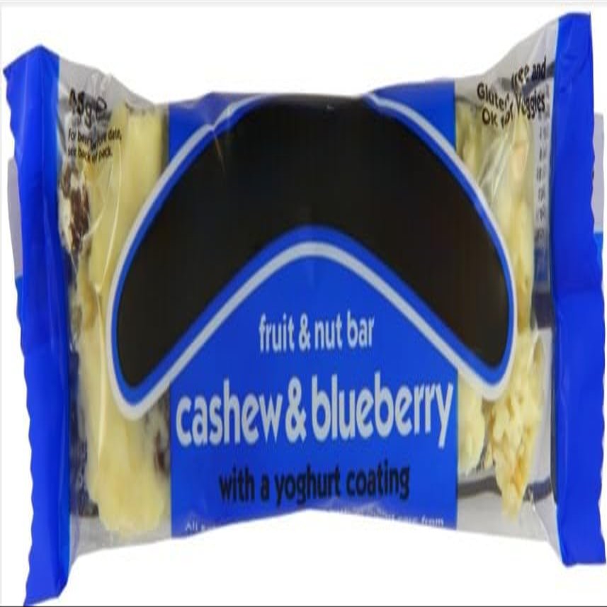 Blueberry & Cashew Bar 45g (Pack Of 24) Delicious Tasty And Twisty Treat Gift Hamper
