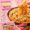 Buldak Noodles Carbonara Hot Chicken Flavor Ramen 10 Pack - Ramen Instant Noodles Excellent for Snack and Soups - Packed in EDE Group Box view 3