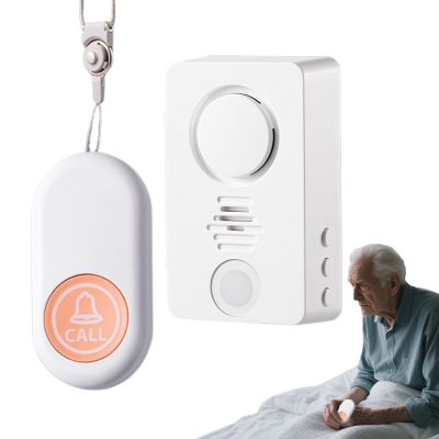 Bed Alarms for Elderly, Wireless Bedside Warning Bell, Waterproof Monitoring Alert System, Bedwetting and Fall Prevention Device for Seniors, Kids, Adults, 3.23x1.97x0.94 inches